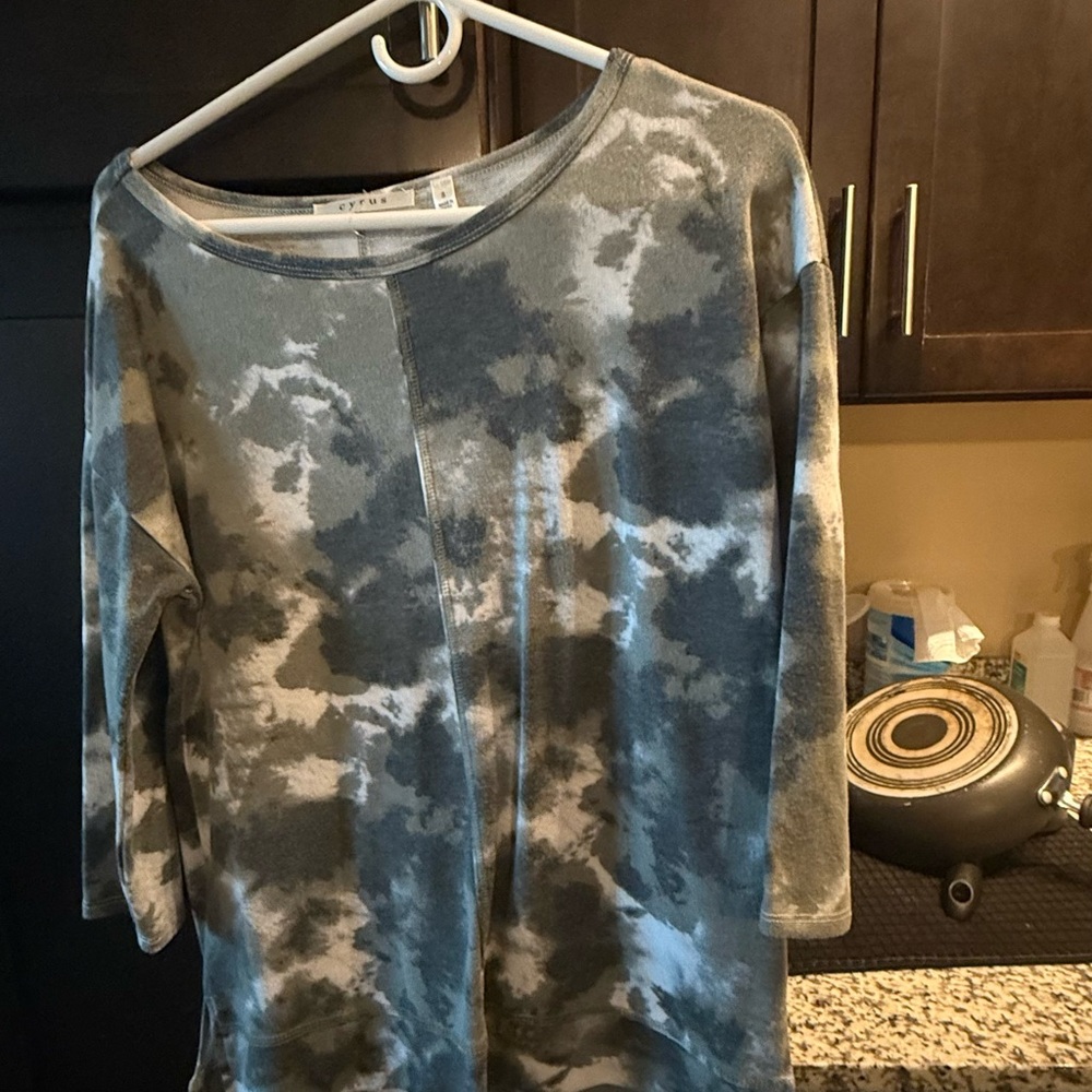 Cyrus green Tie-Dye Top